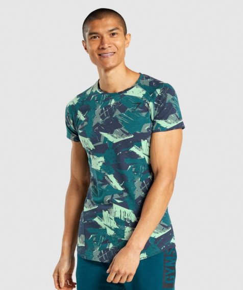 Koszulki Gymshark Bold Męskie Camo | PL 769JIN